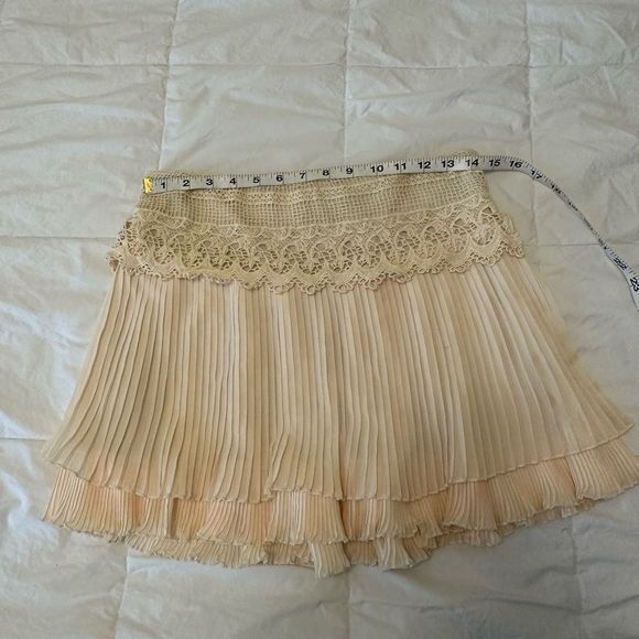 SOHO Women's Skirt Mini Y2K style boho look size 3 pleated lace 2000s bohemian - Picture 11 of 12